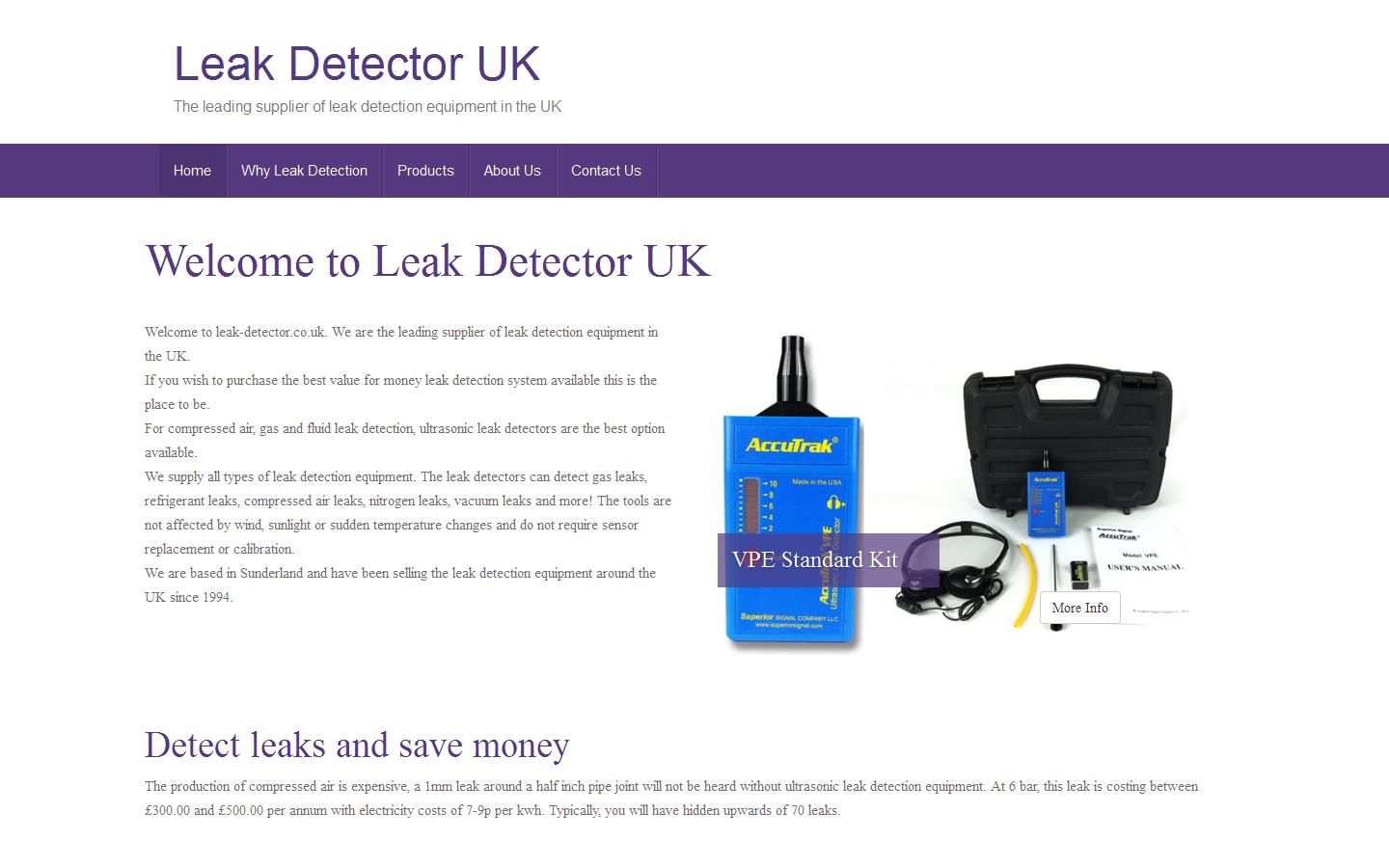 Leak Detector UK Website