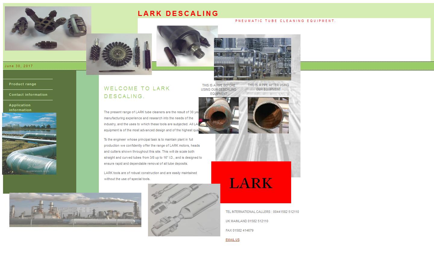 Lark Descaling Website