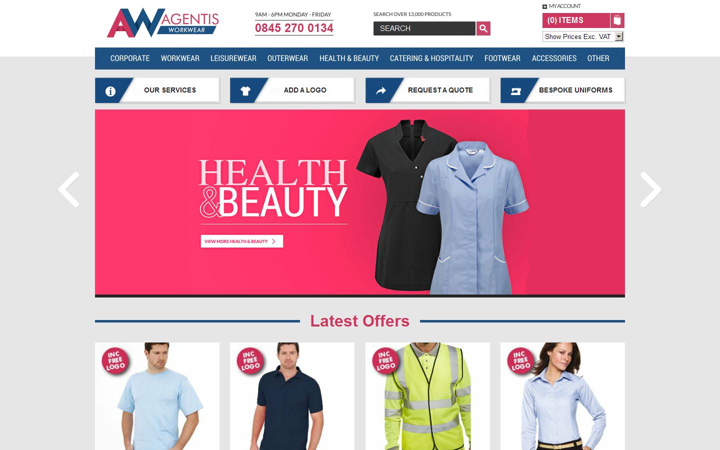 Agentis Workwear Website