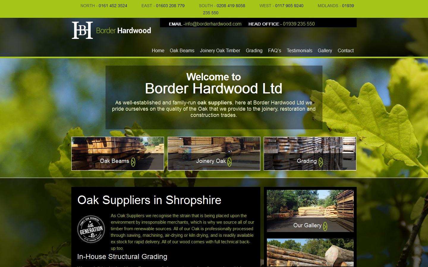 Border Hardwood Ltd Website