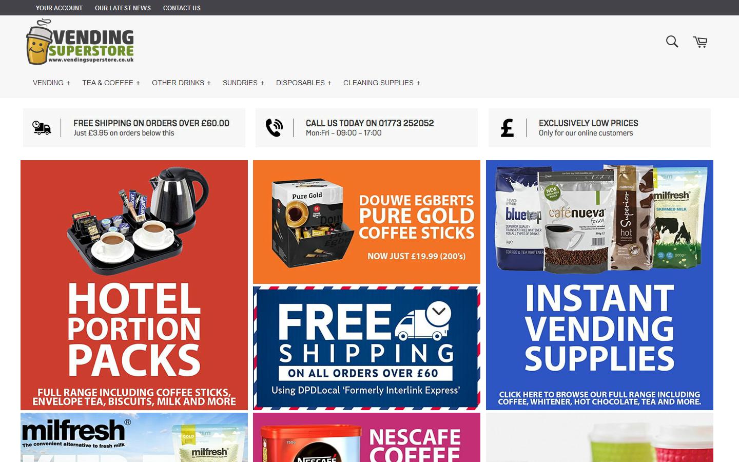 Vending Superstore Website