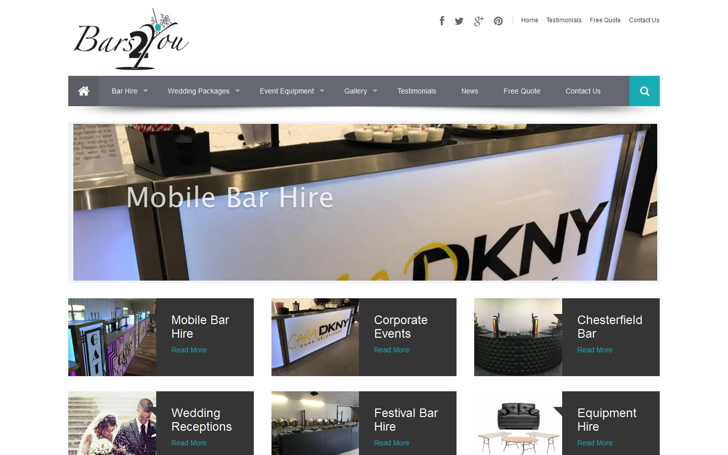 Bars 2 You Ltd Website