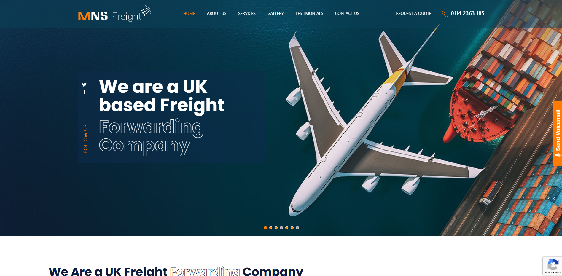 MNS Freight Services Ltd  Website