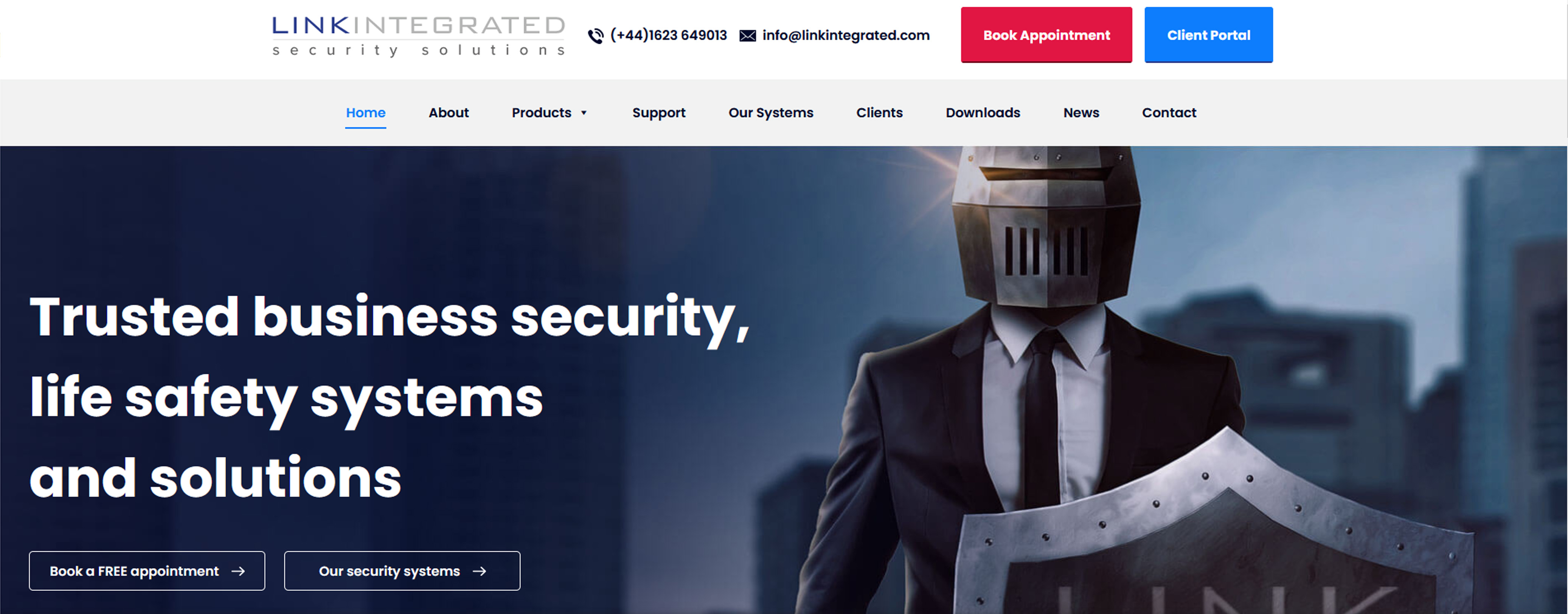 Link Integrated Security Solutions Website