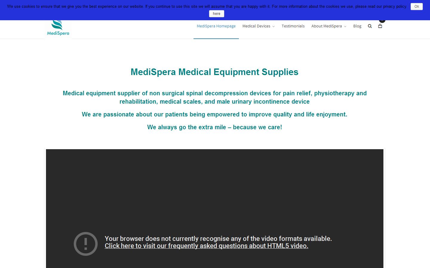 MediSpera Ltd Website
