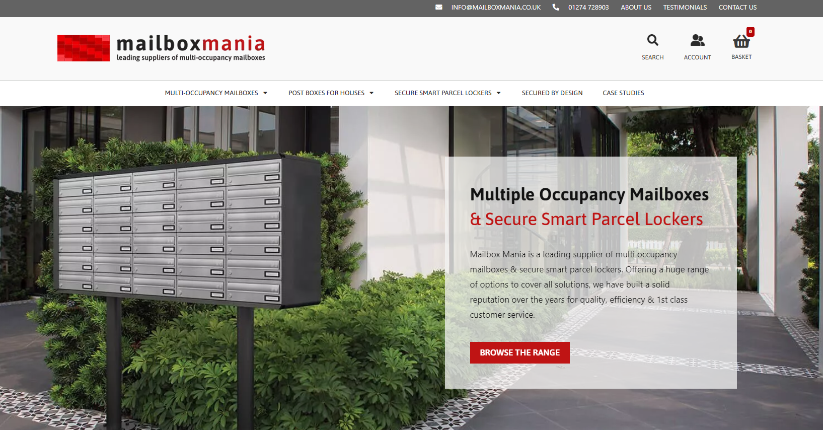 Mailbox Mania Ltd Website