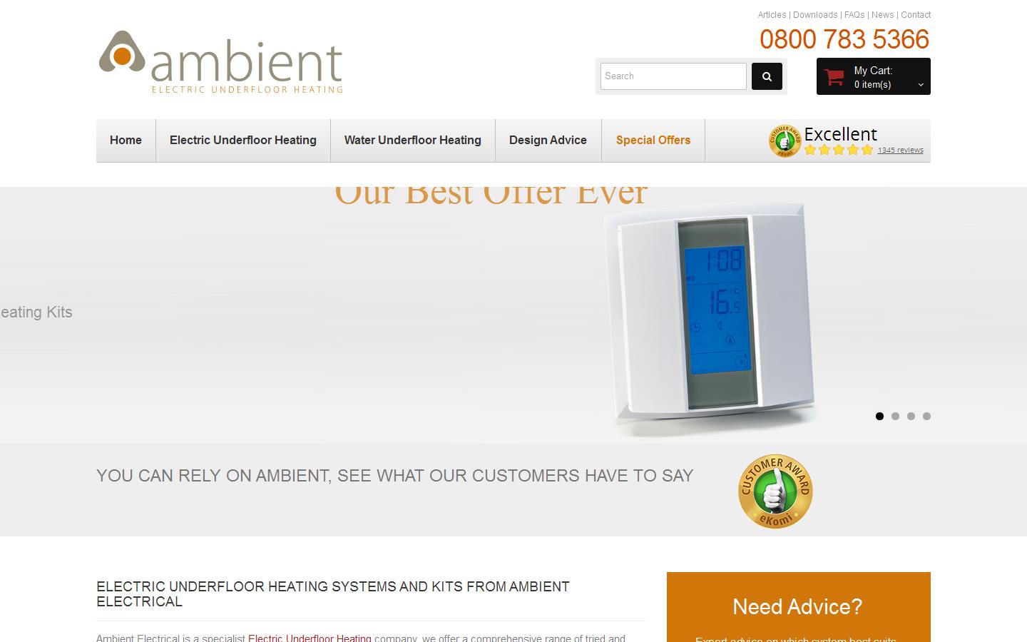 Ambient Electrical Ltd Website