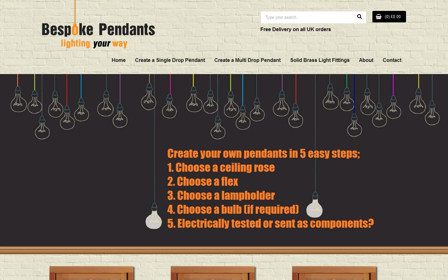 Bespoke Pendants  Website