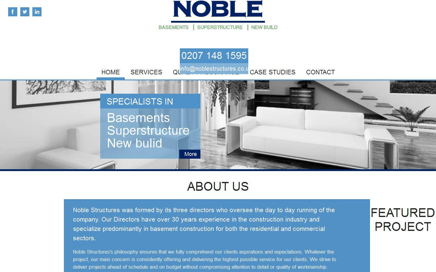 Noble Structures Website