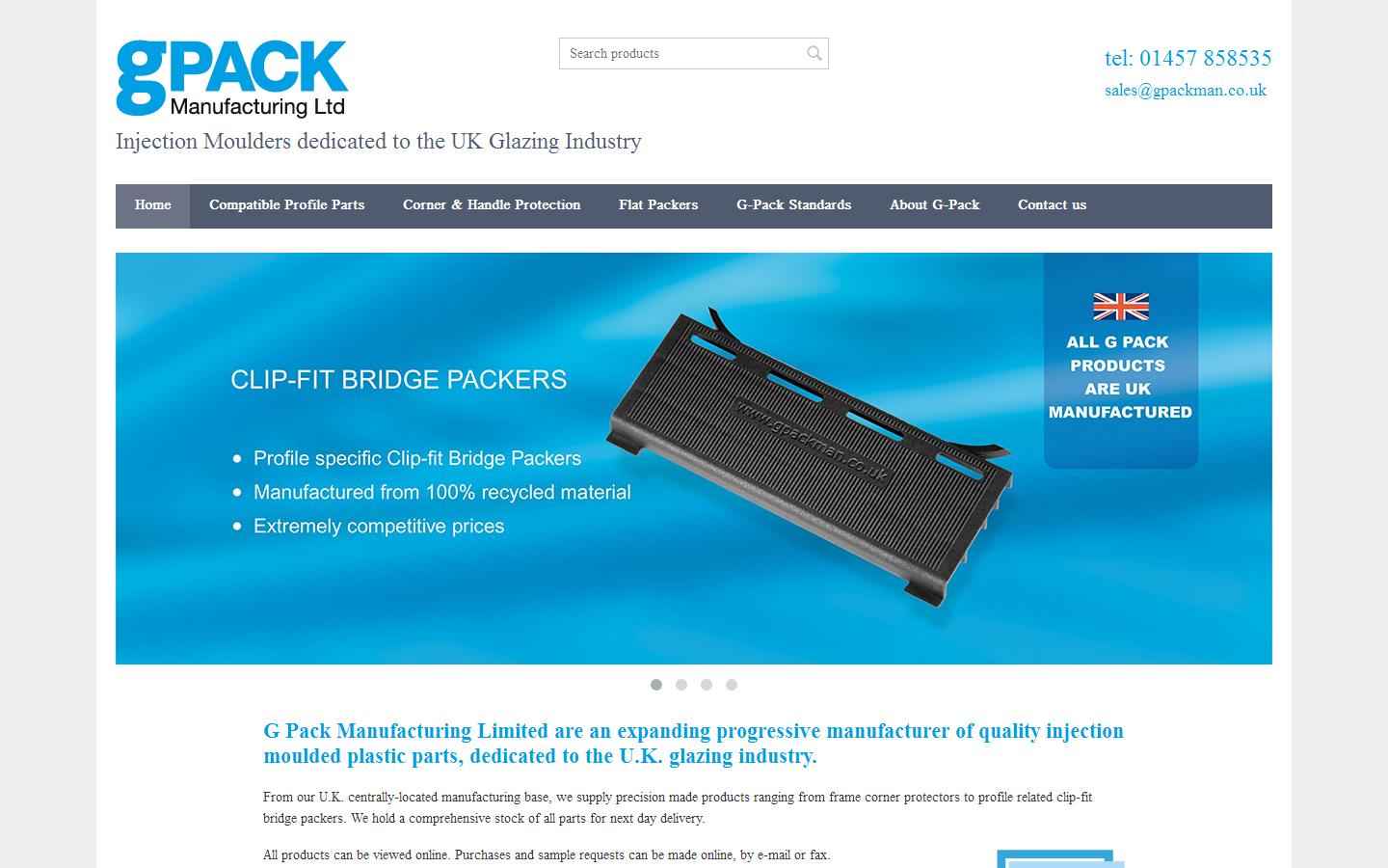 G Pack Manufacturing Limited Website