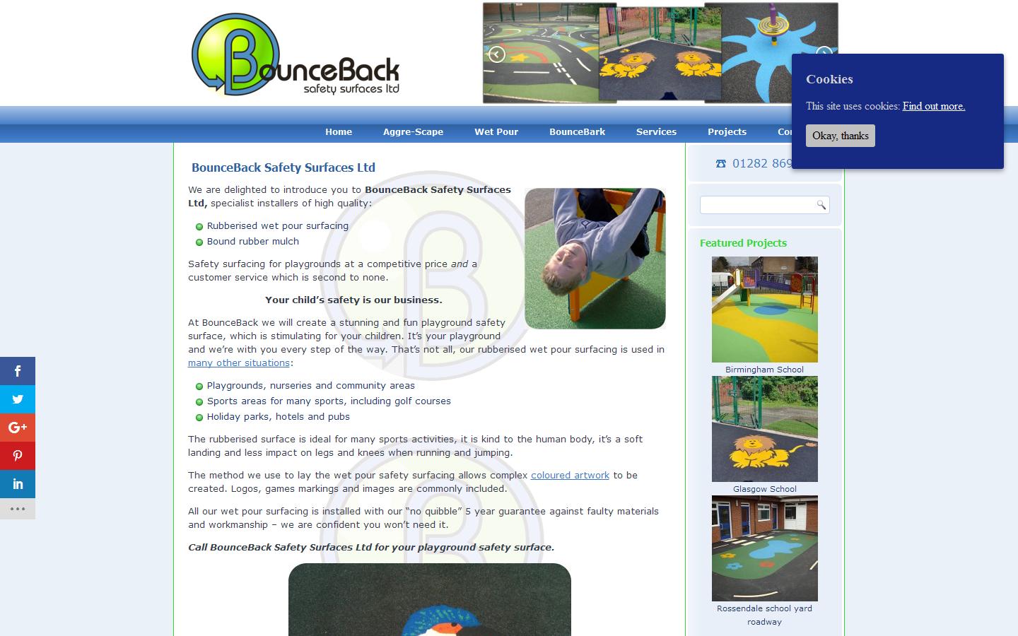 BounceBack Safety Surfaces Ltd Website