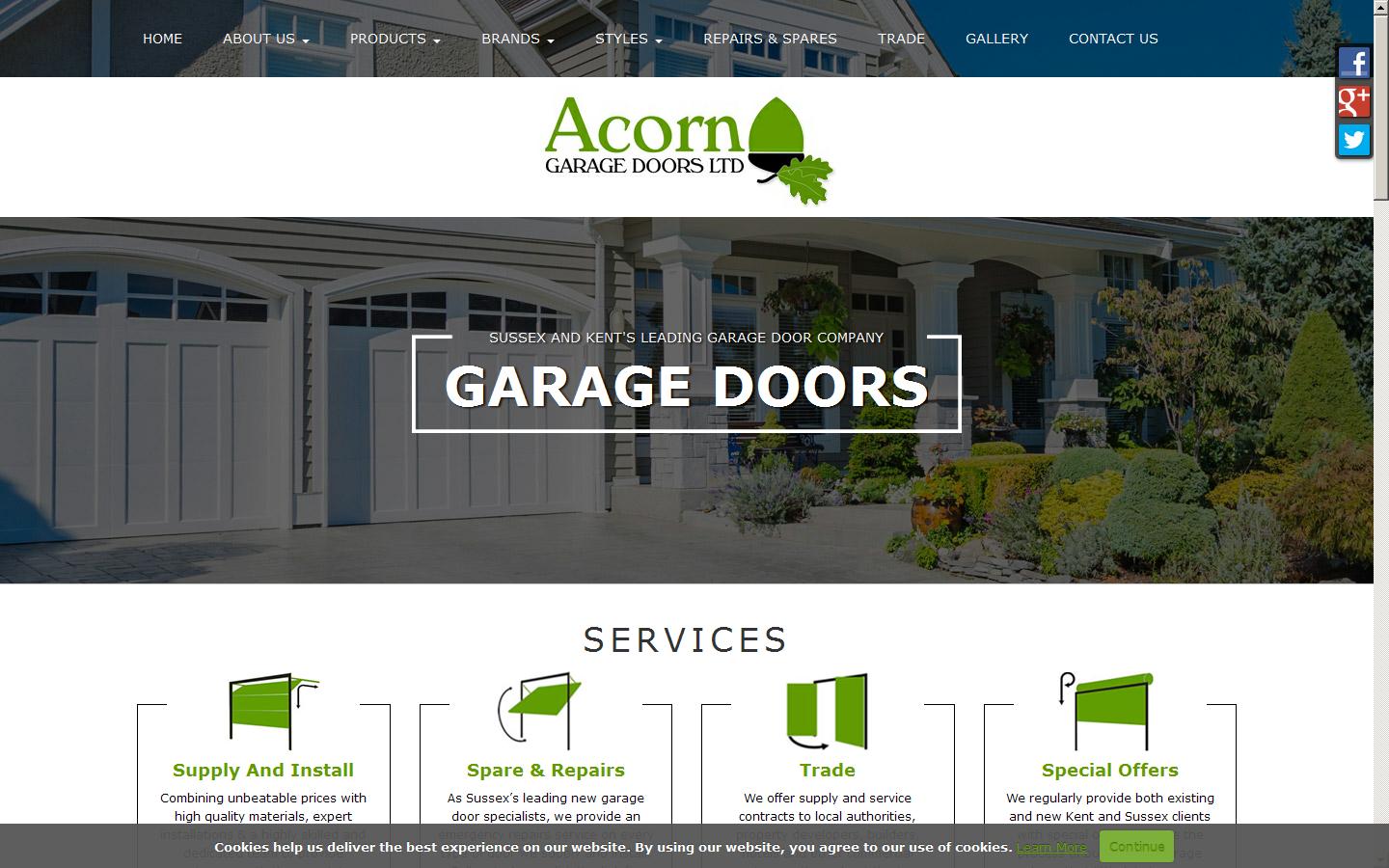 Acorn Garage Doors Ltd Website