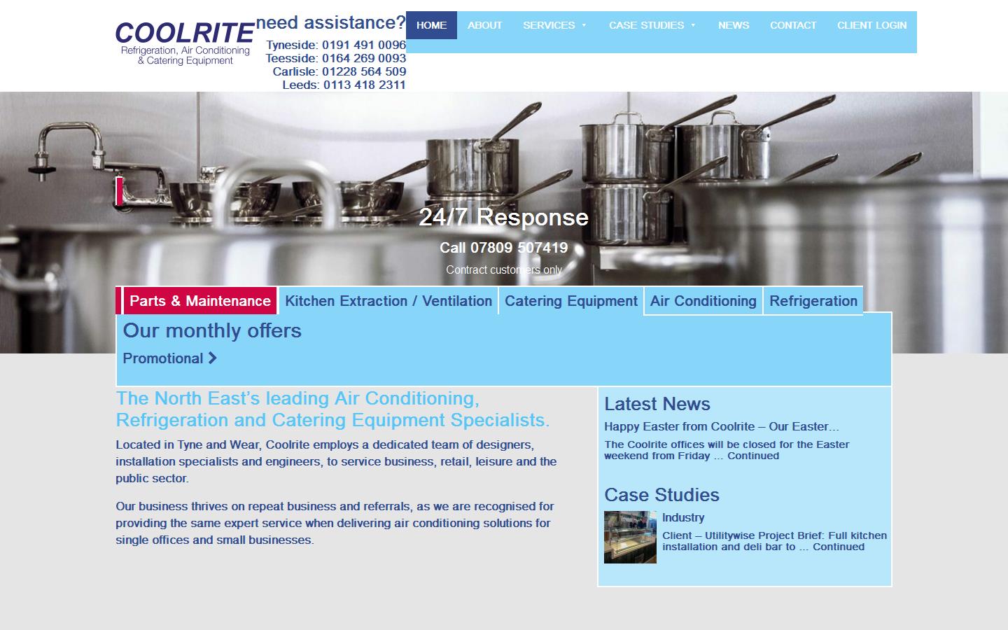 Coolrite Refrigeration Website