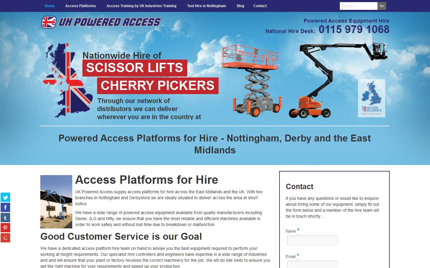 UK Powered Access Website