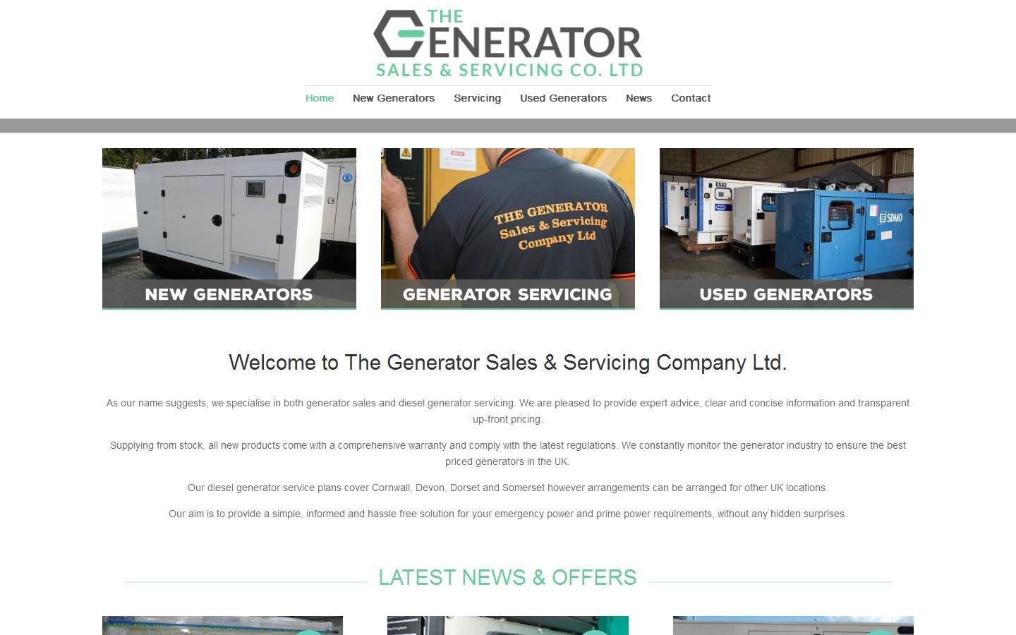 The Generator Sales & Servicing Company Ltd Website
