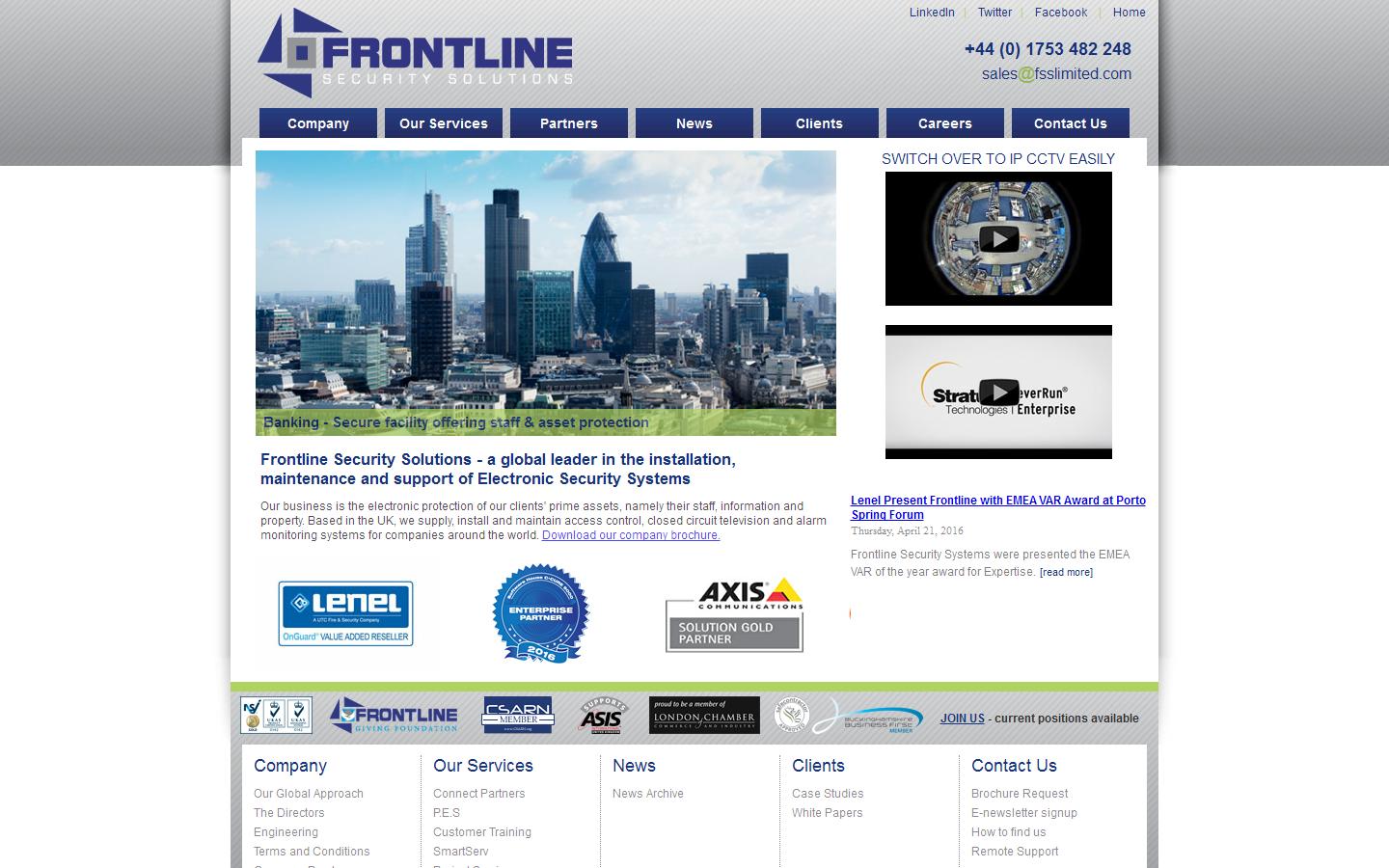 Frontline Security Solutions Ltd Website