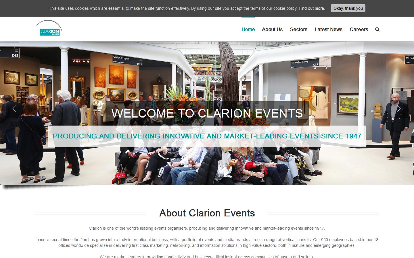 Clarion Events Ltd Website