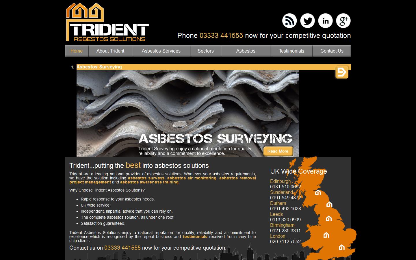 Trident Surveying Ltd Website