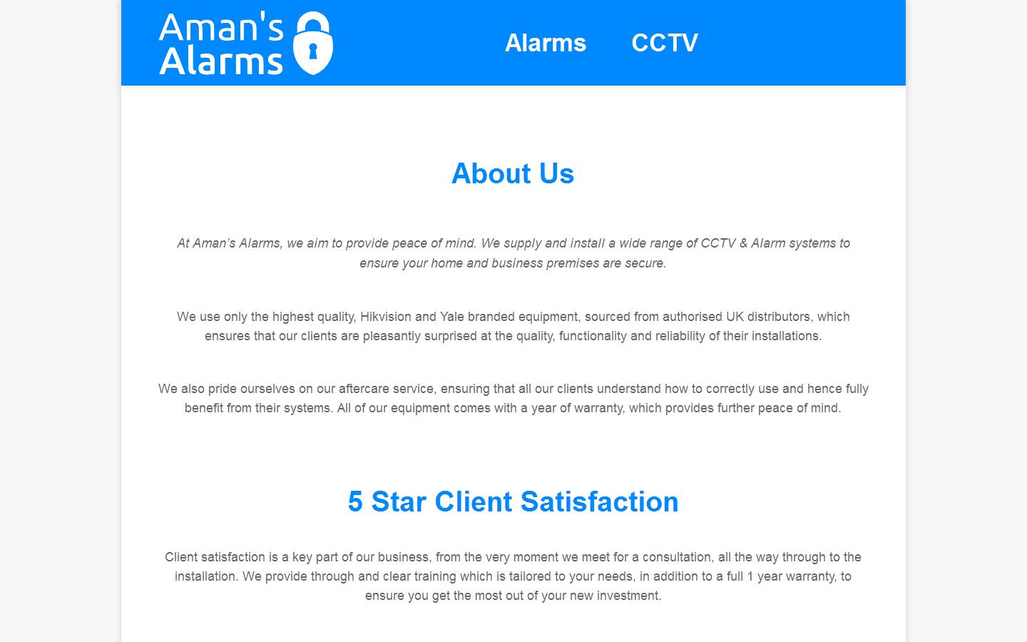 Aman''s Alarms Website