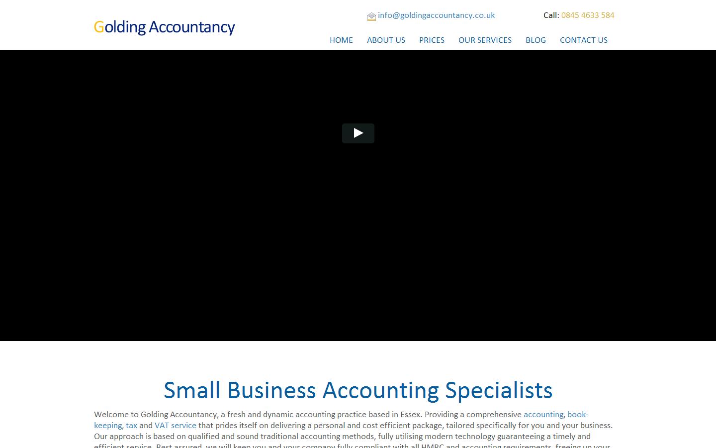Golding Accountancy Website