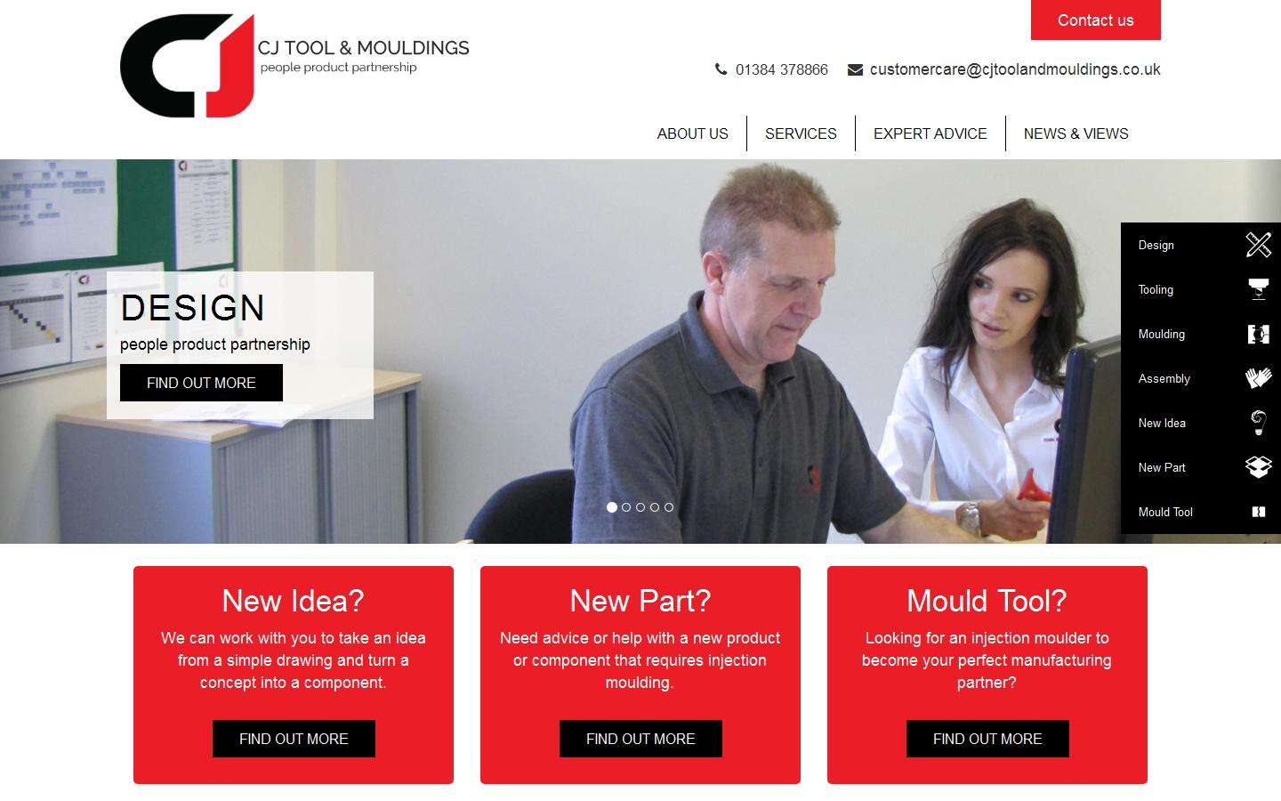 C J Tool and Mouldings Website