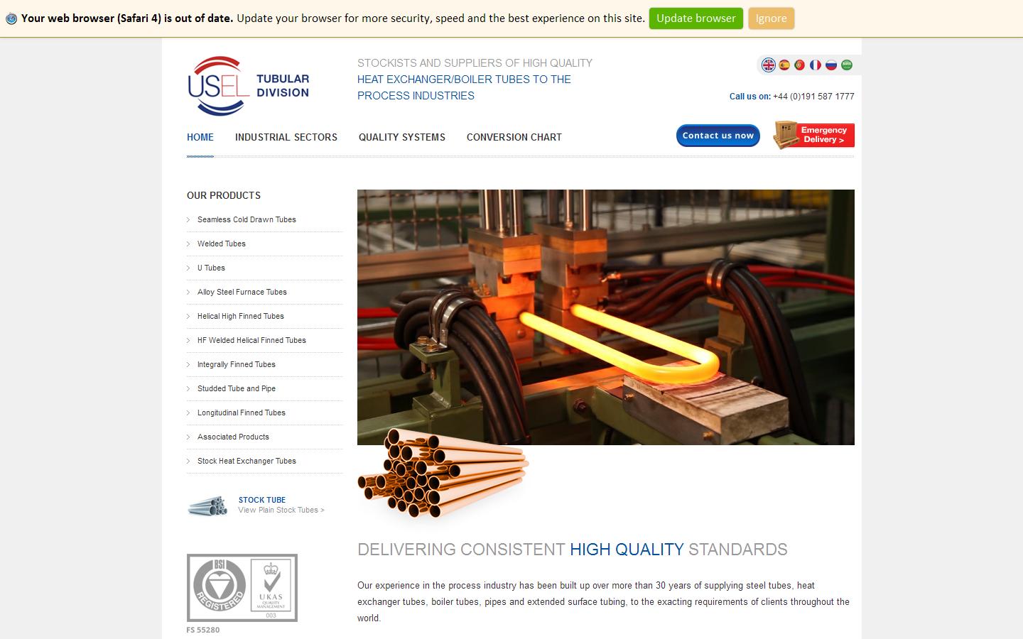 Tube Supply International Website