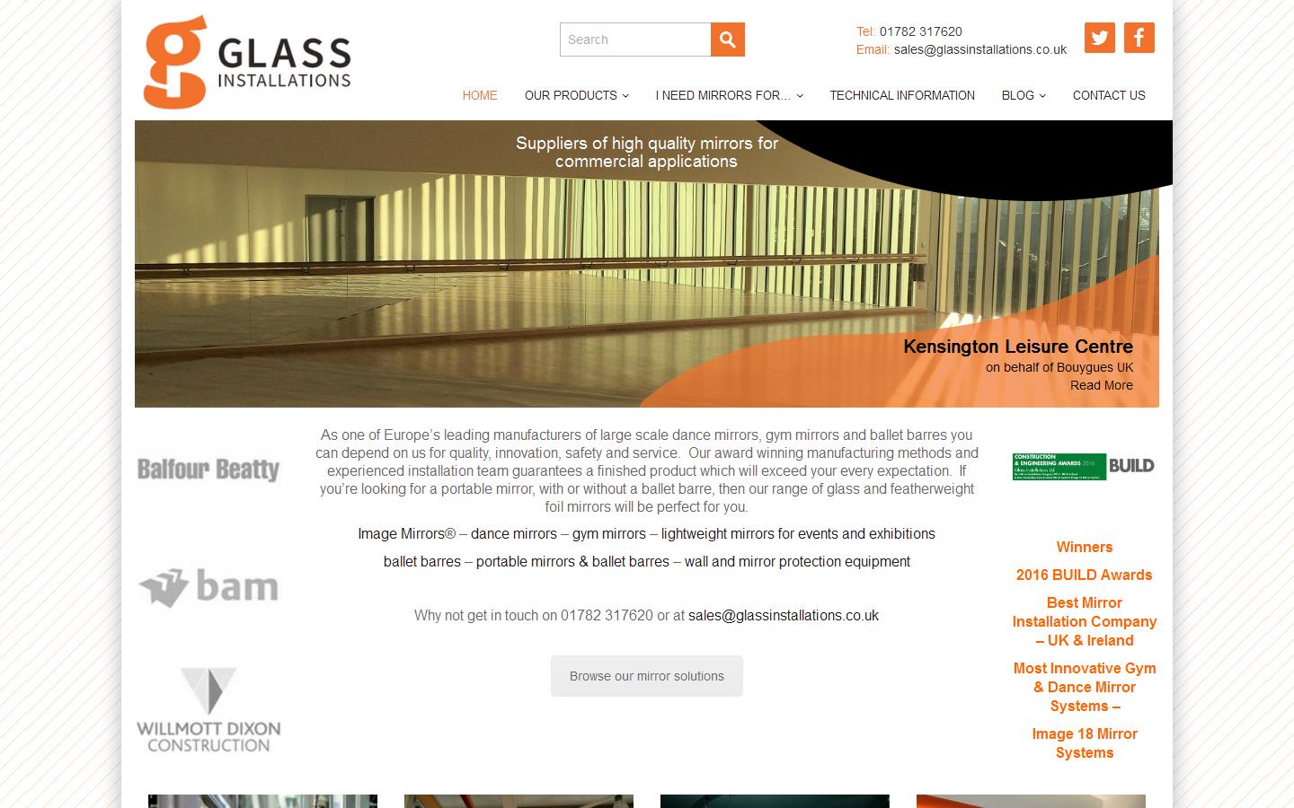Glass Installations Ltd Website