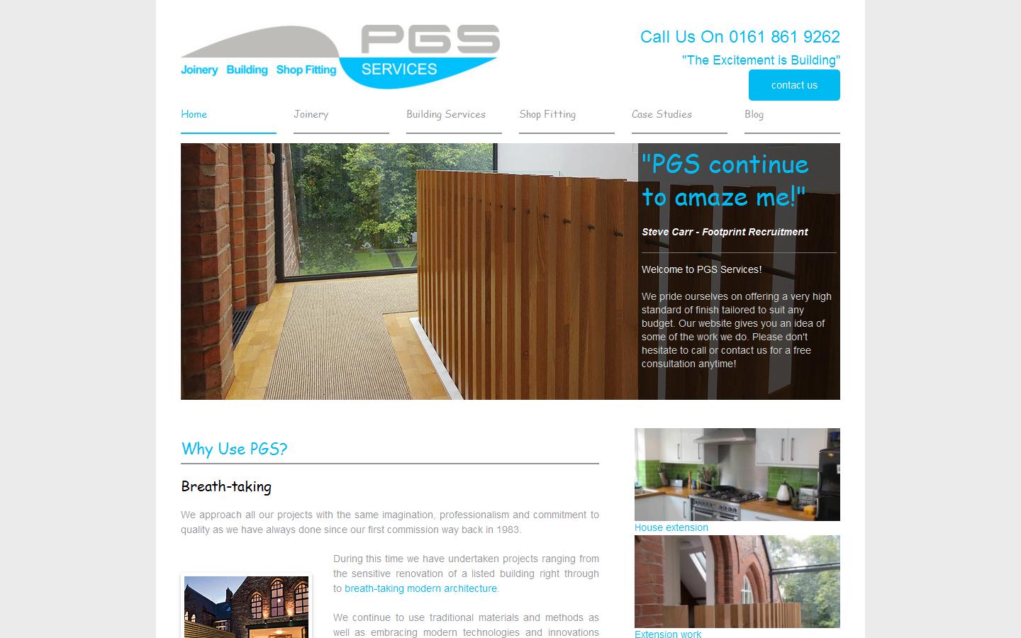 PGS Services Website