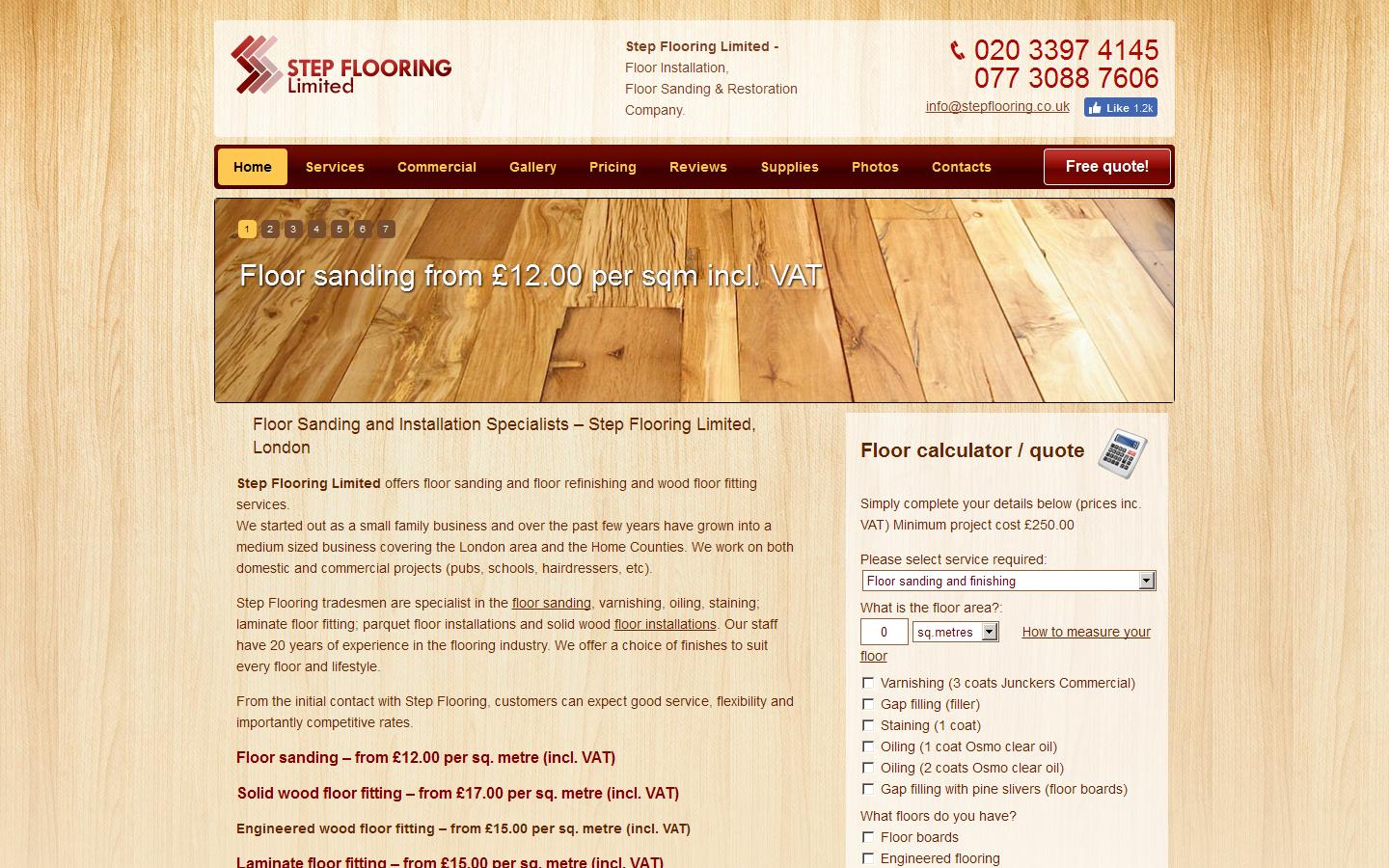 Step Flooring Limited Website