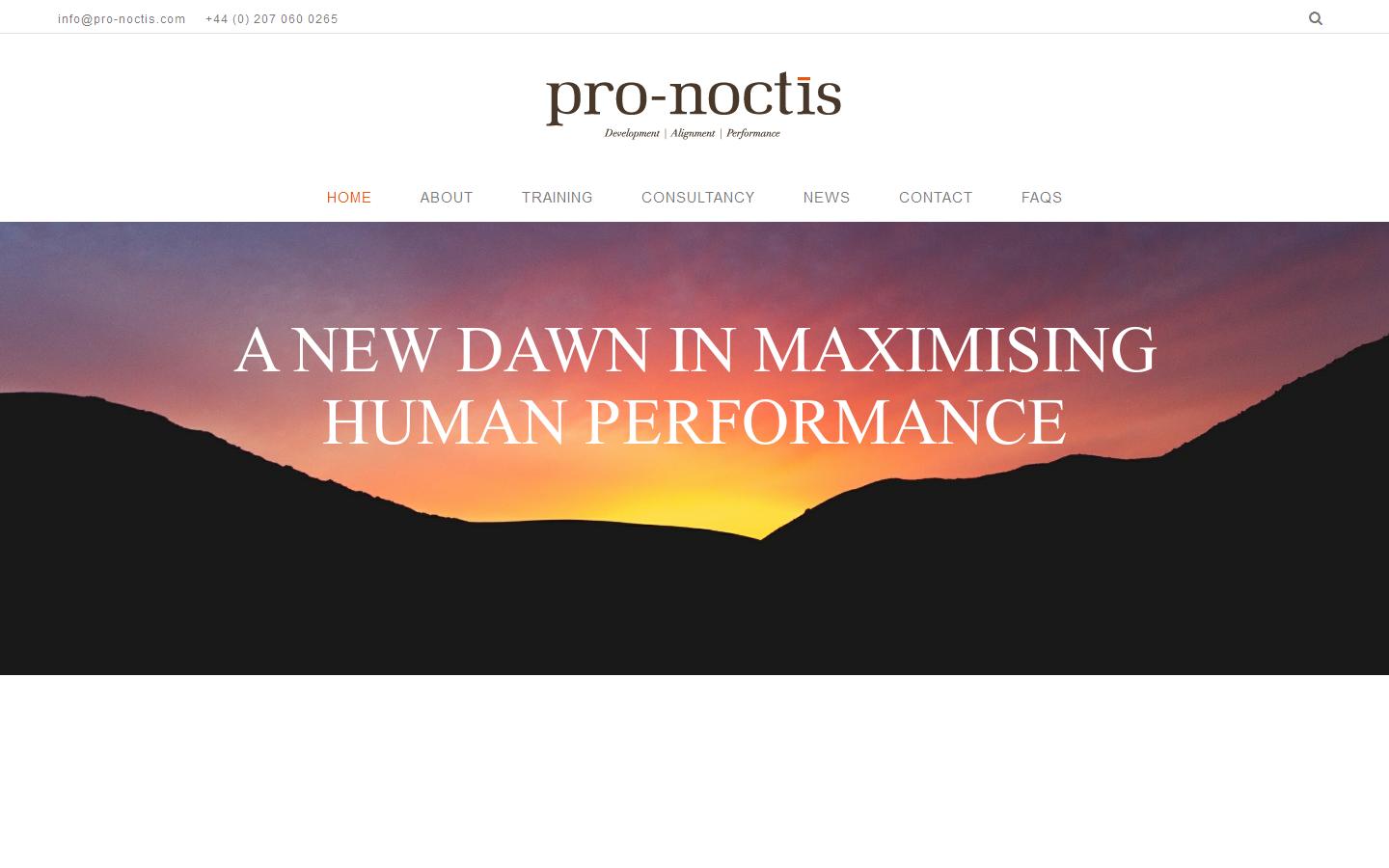 Pro-Noctis Ltd Website