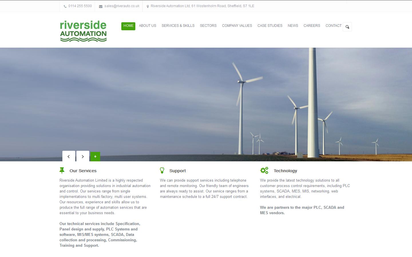 Riverside Automation Ltd Website