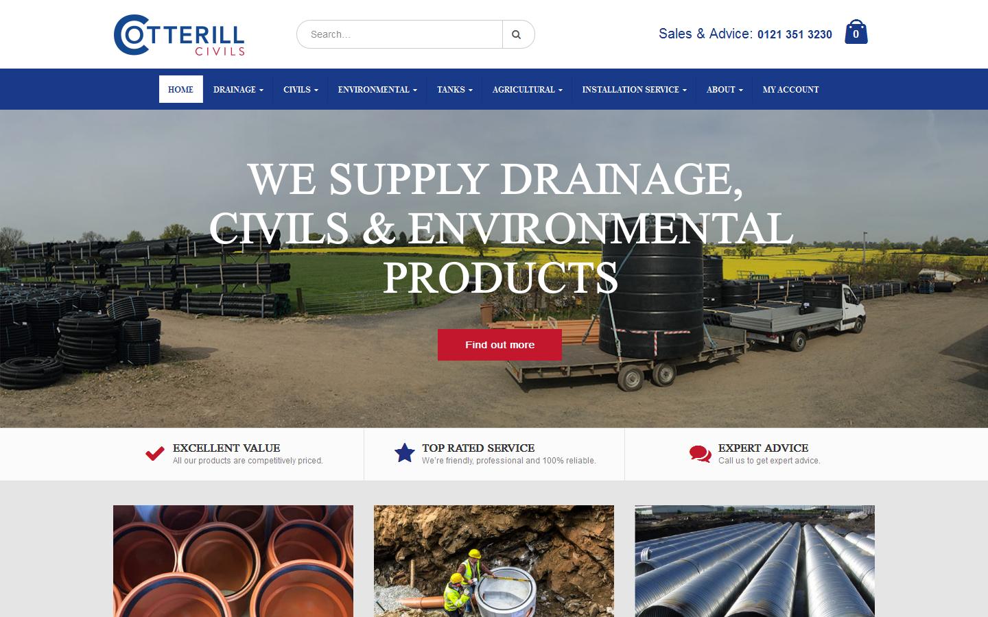 Cotterill Civils  Website
