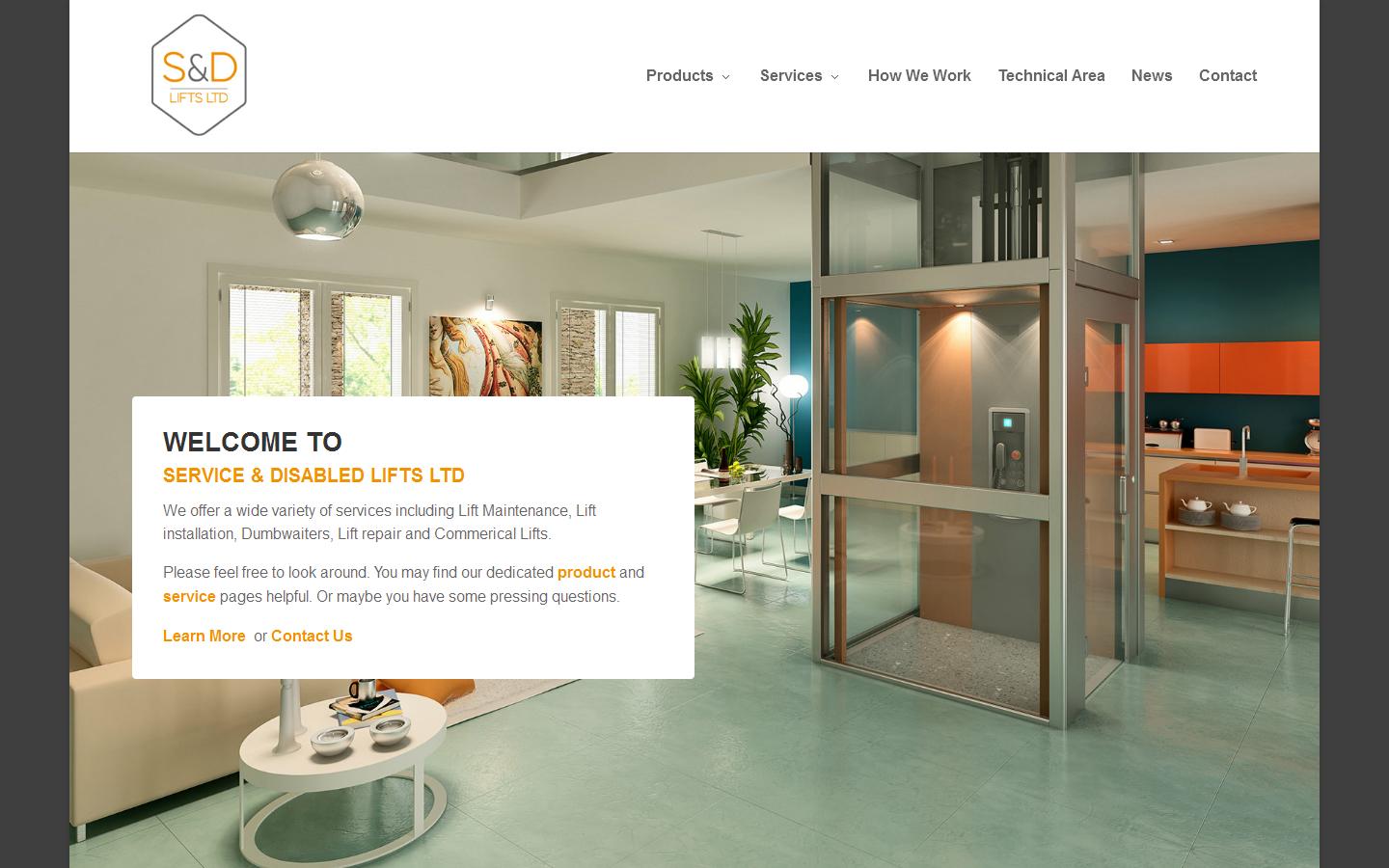 Service & Disabled Lifts Website