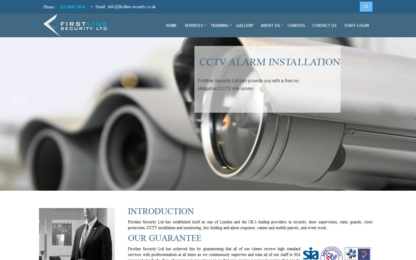 Firstline Security Ltd - Security Guards London Website