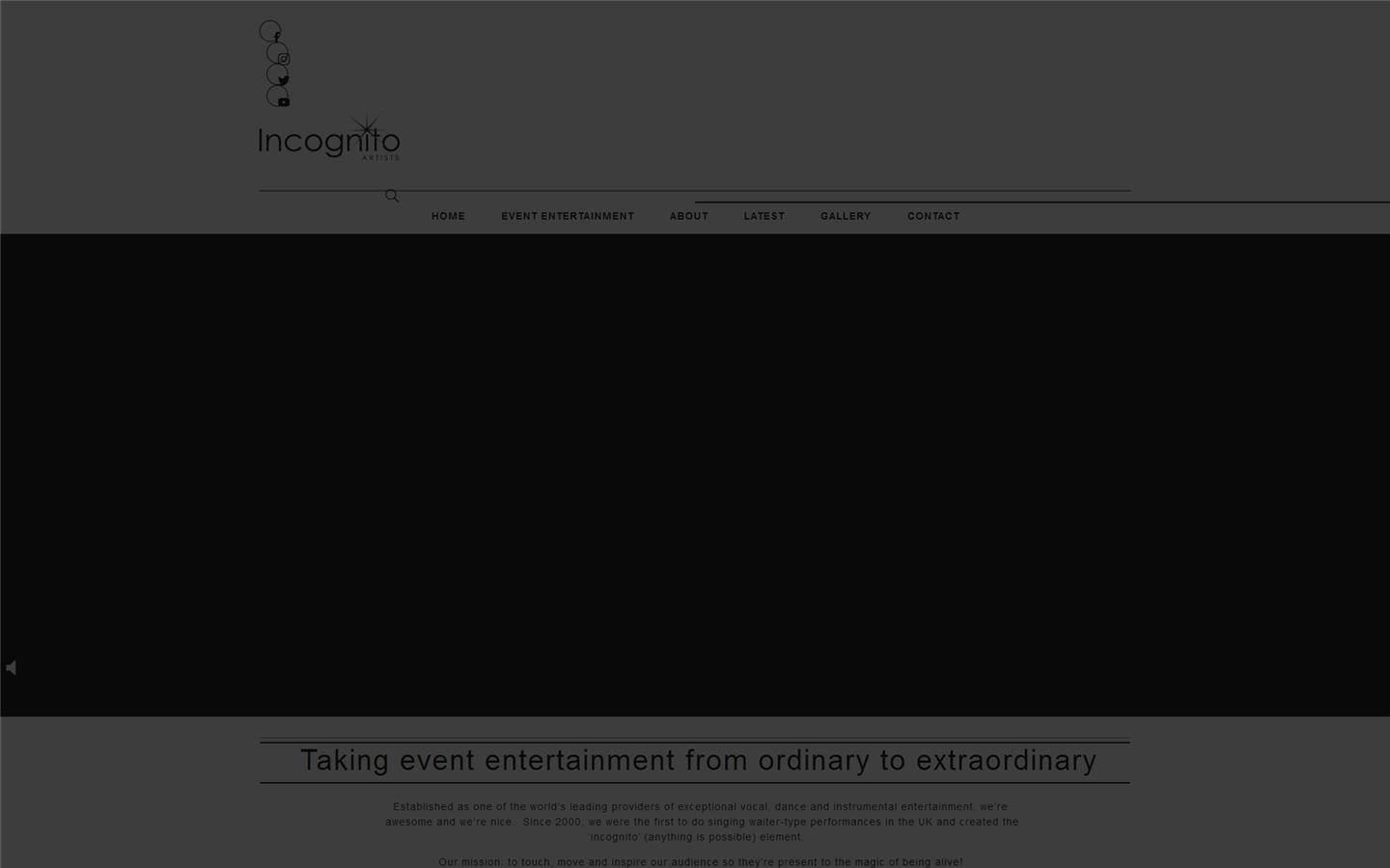 Incognito Artists Limited Website