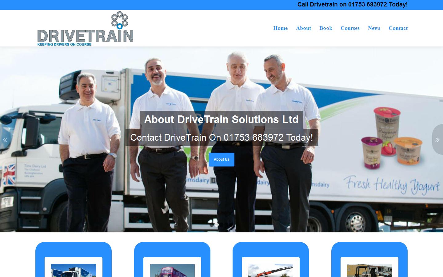 DriveTrain Solutions Ltd - CPC Driver Training Website