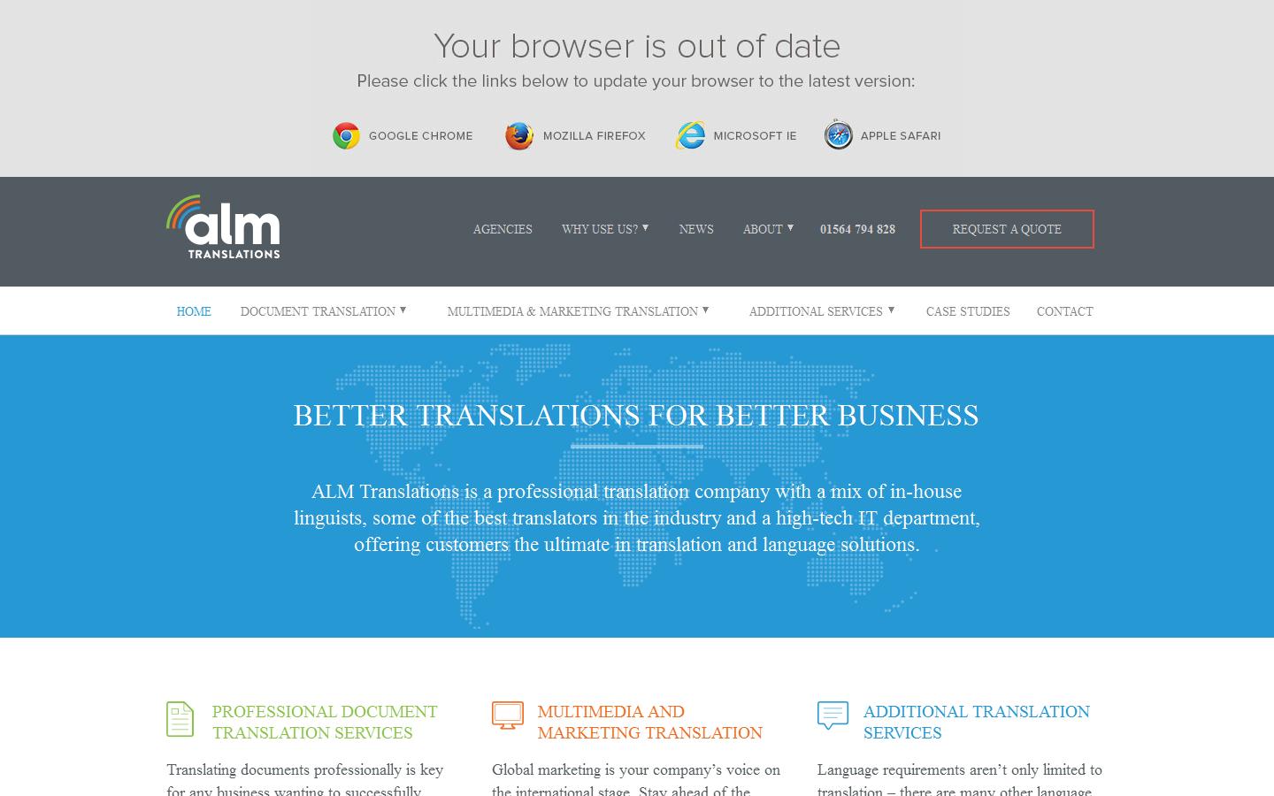 ALM Translations Website
