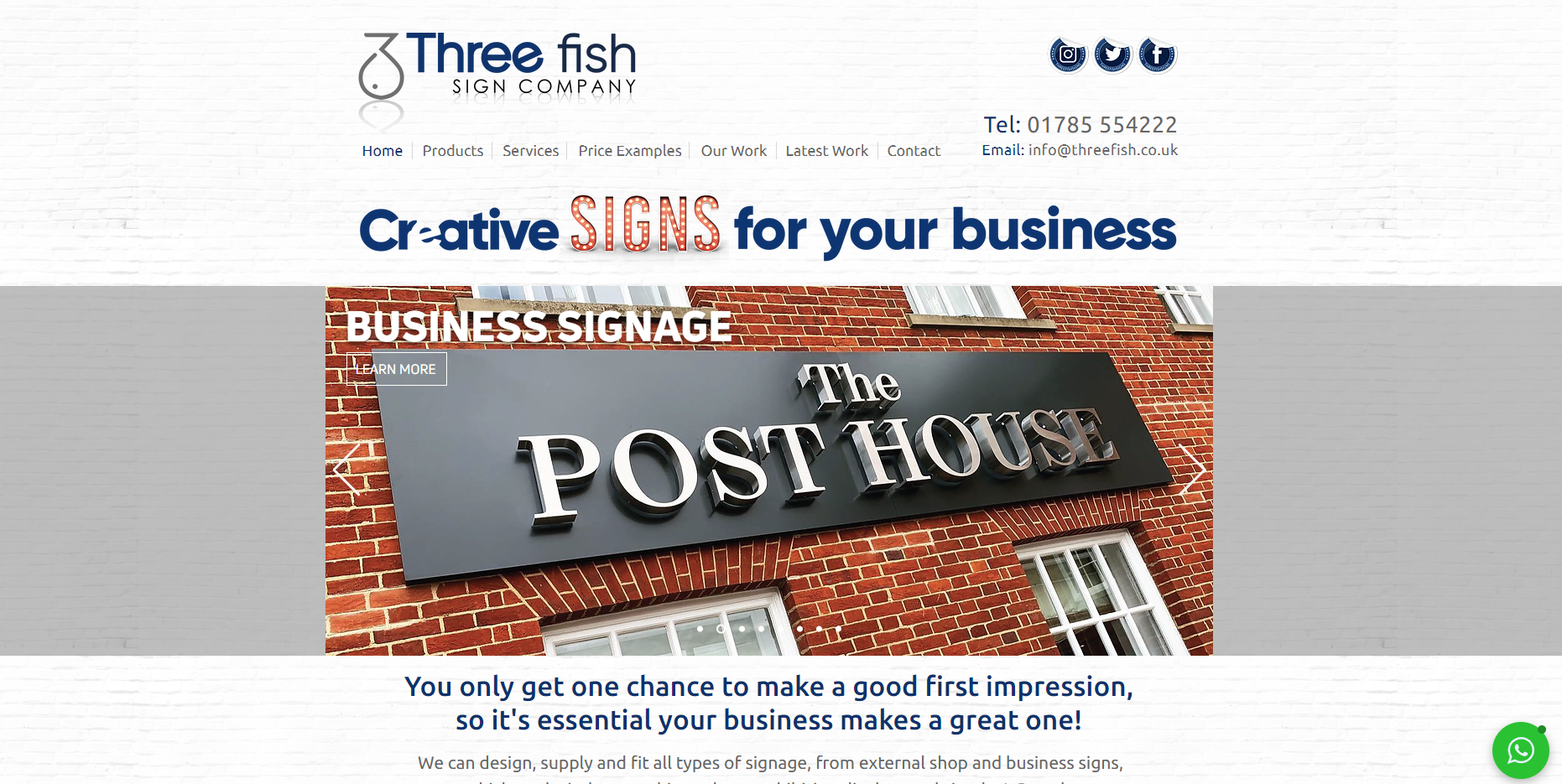 ThreeFish Sign Company Website