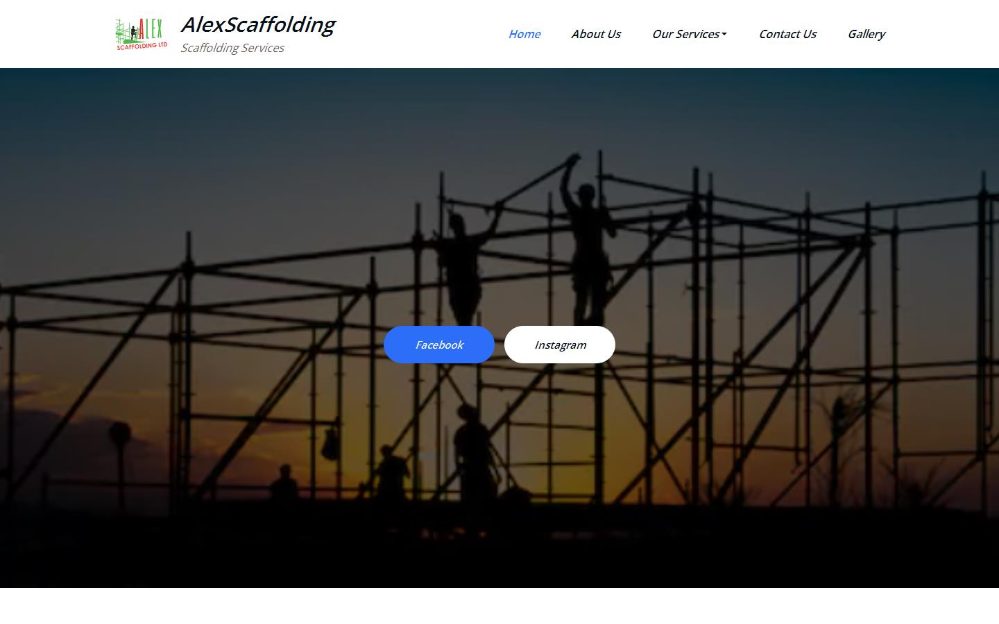 Alex Scaffolding Ltd Website
