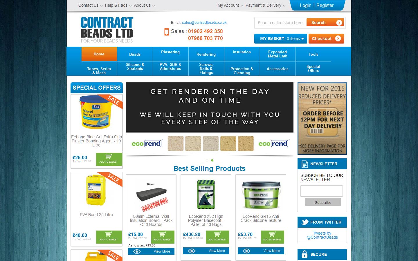 Contract Beads Ltd Website