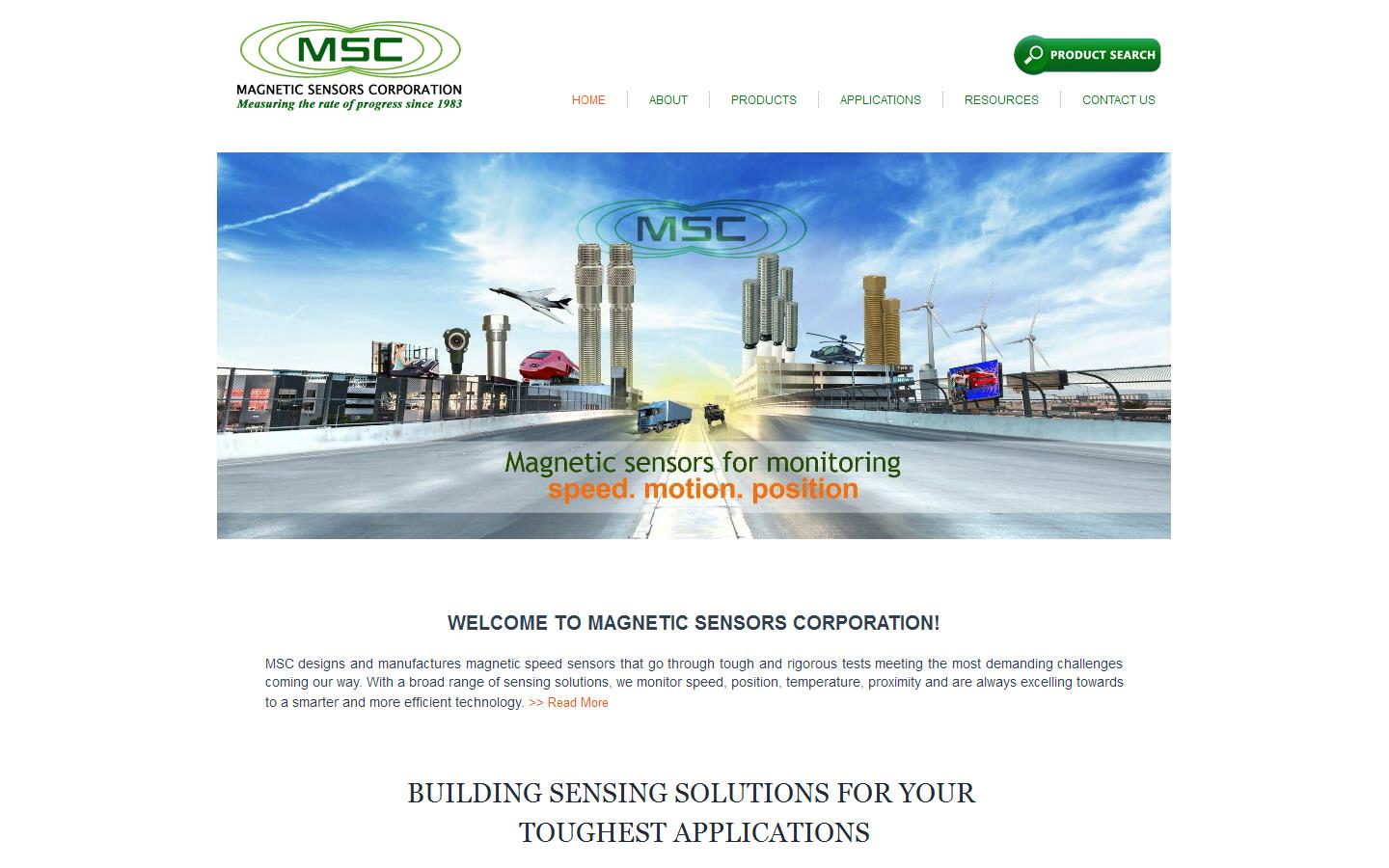 Magnetic Sensors Corporation Website