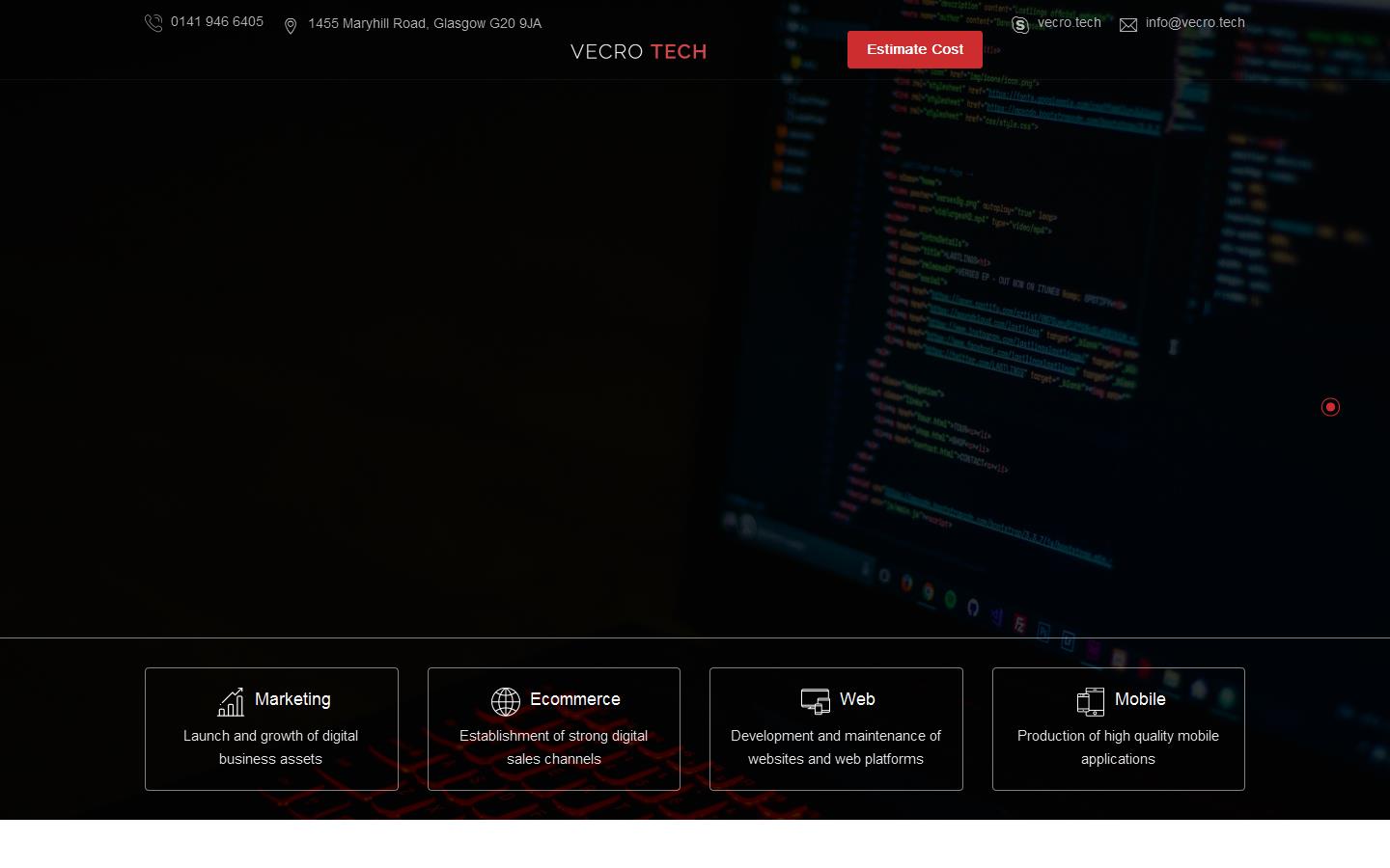 Vecro Tech Website