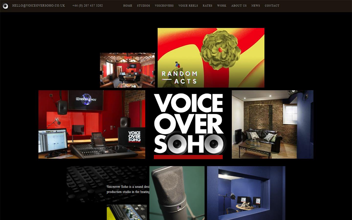 Voiceover Soho Website