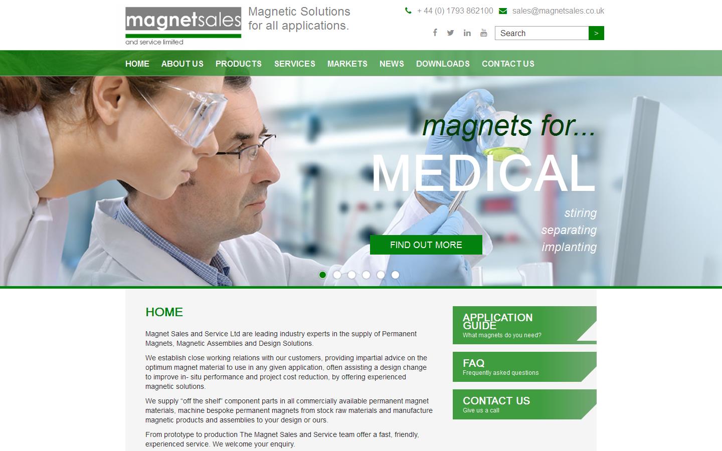 Magnet Sales & Service Ltd Website