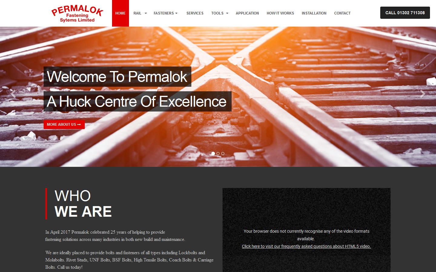 Permalok Fastening Systems Ltd Website
