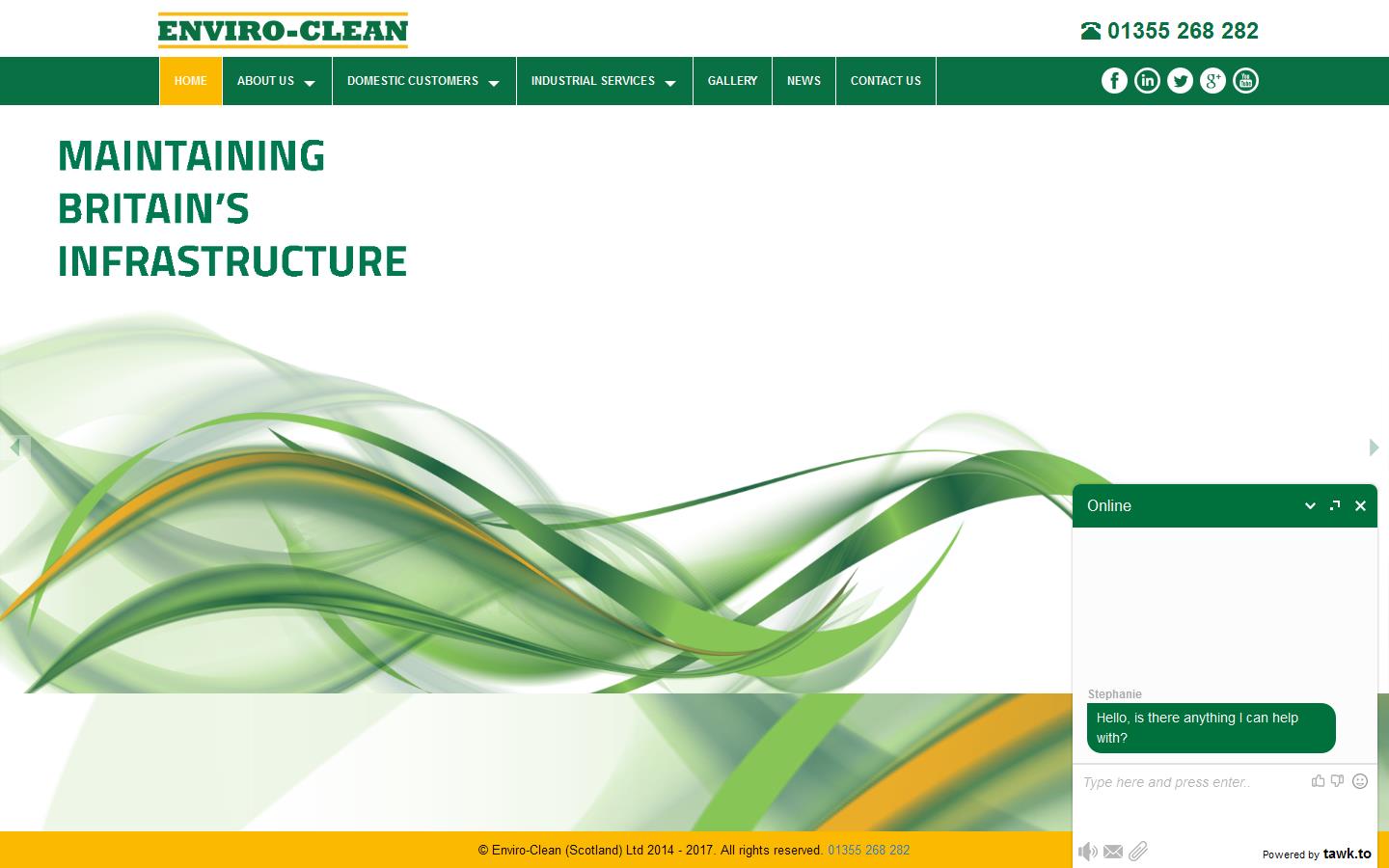 Enviro-Clean (Scotland) Ltd Website