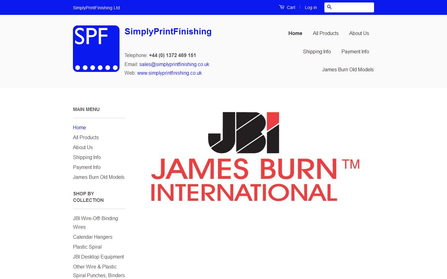 SimplyPrintFinishing Website