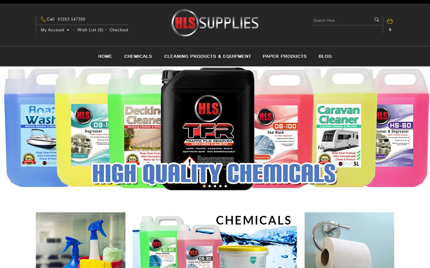 HLS Supplies Ltd Website