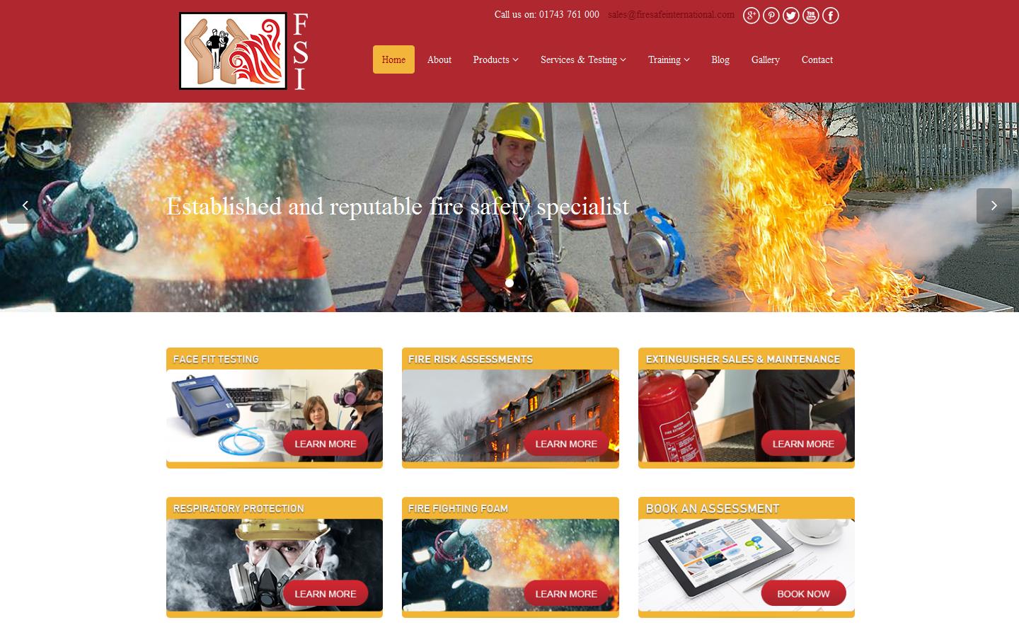 Firesafe International Ltd Website