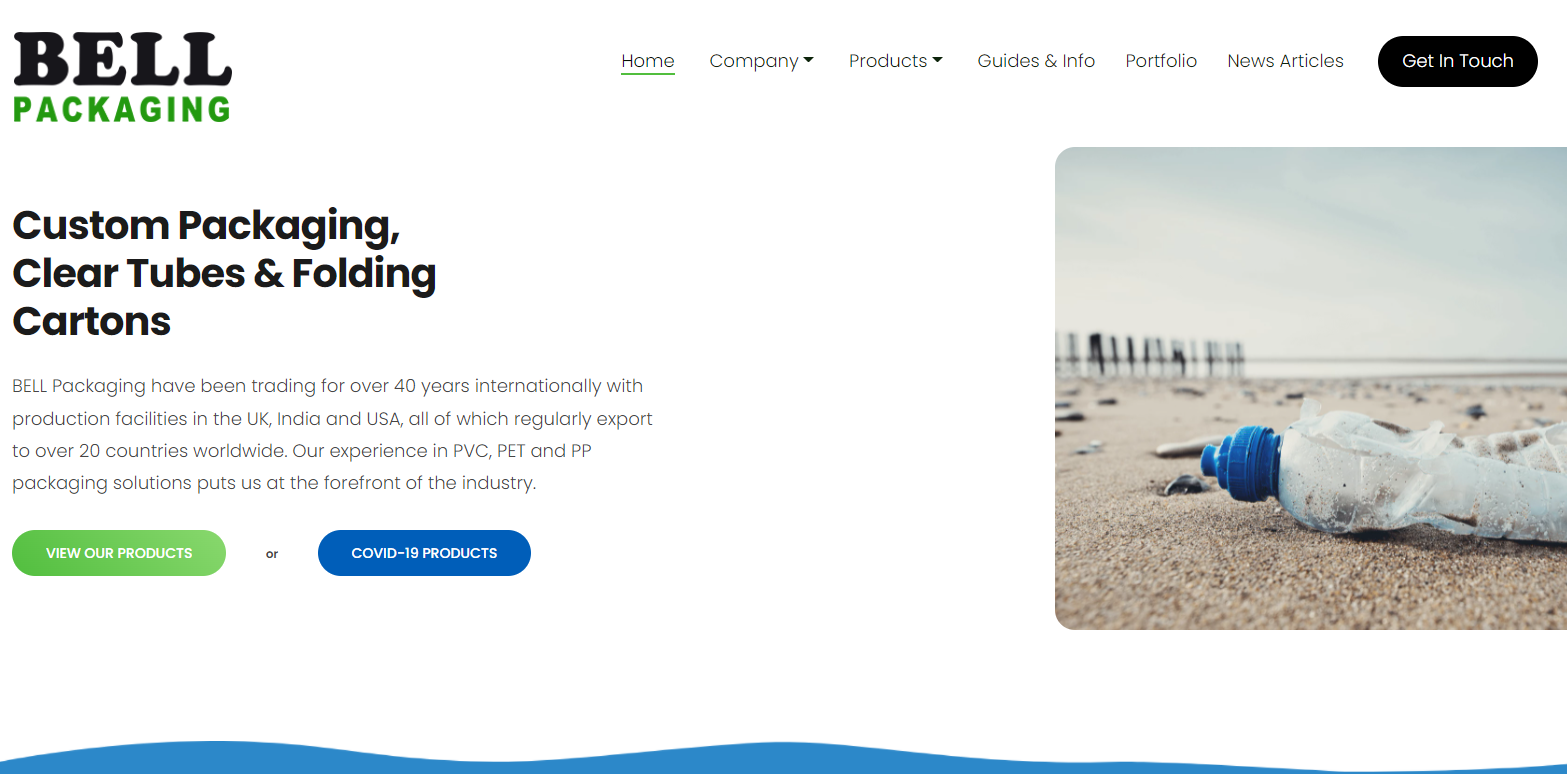 Bell Packaging Ltd Website